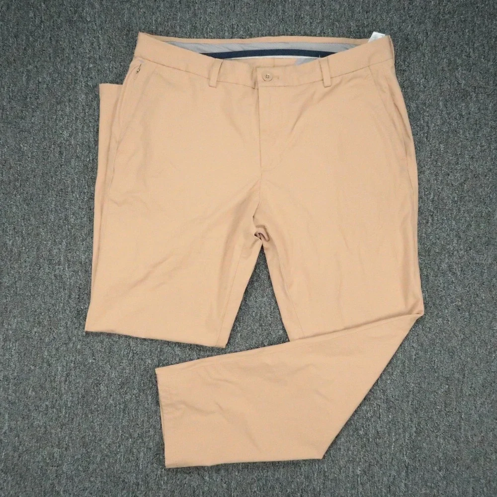 Vineyard Vines Pants Mens 36x30 Khaki On The Go Chino Stretch Zip Pocket OTG